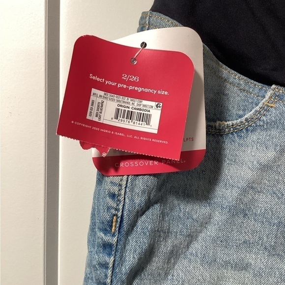NWT Isabel Maternity Size 2/26 Shorts - Picture 3 of 5